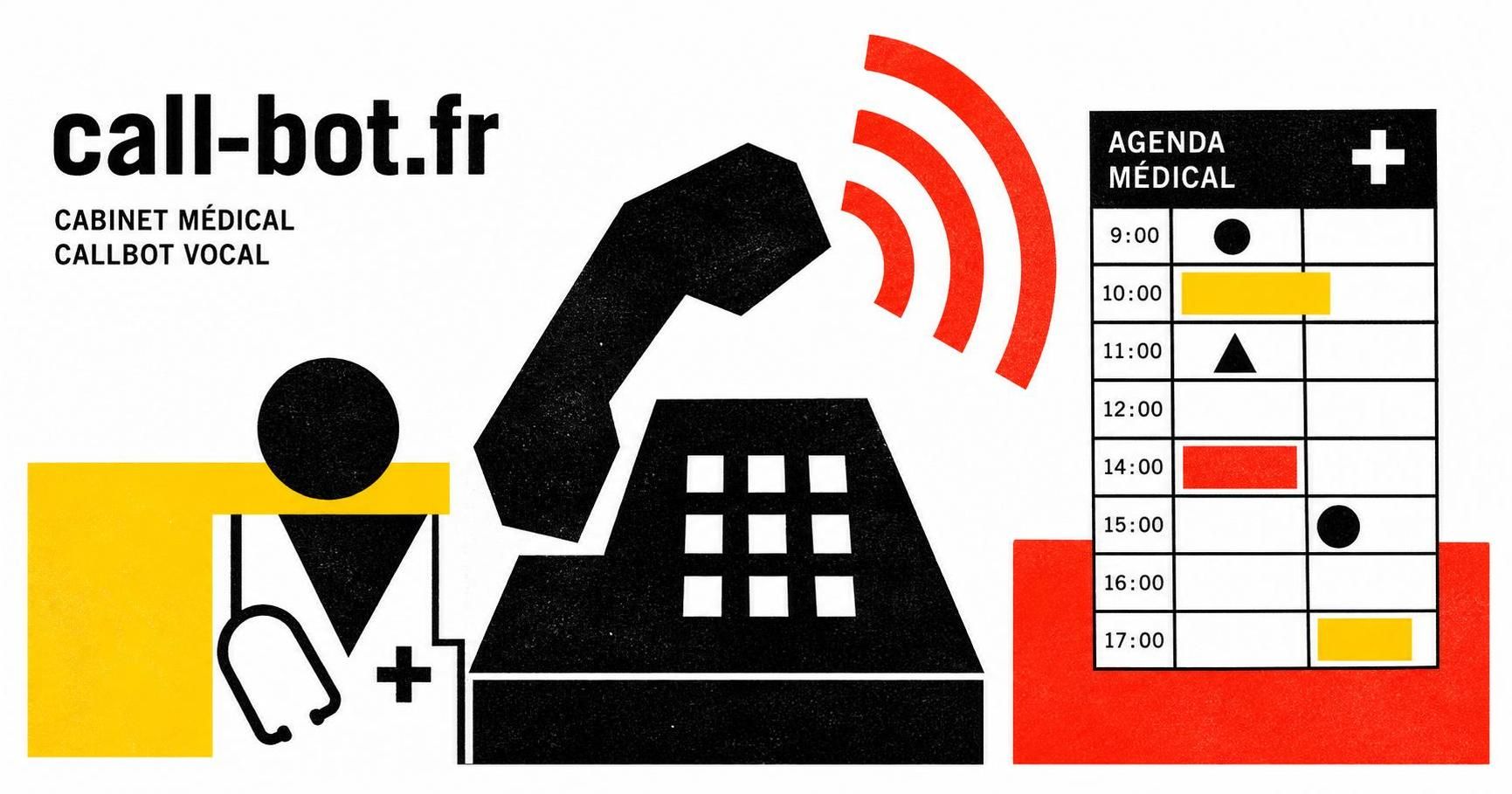 optimisez la gestion de votre cabinet médical avec notre callbot intelligent, capable de traiter 100% des appels entrants pour un service client efficace et fluidifié.