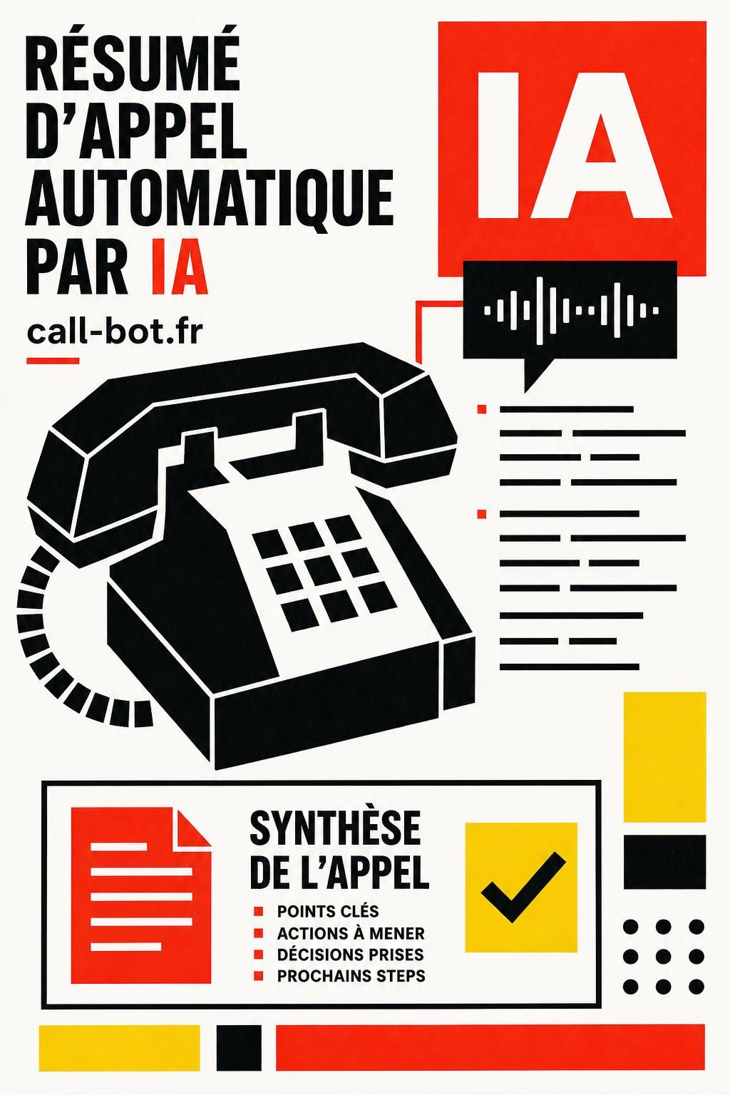 découvrez comment le résumé d'appel automatique, grâce à l'intelligence artificielle, vous fait gagner du temps en synthétisant efficacement vos conversations téléphoniques.